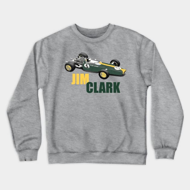 Jim Clark, the original Flying Scotsman Crewneck Sweatshirt by Chicanery